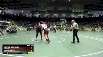 285 lbs Semifinal - Hunter Brahnam, Frankton vs Makhi Watts, North Central (Indianapolis).