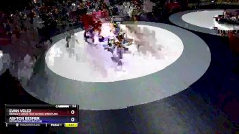132 lbs Cons. Semi - Evan Velez, Brawley Union High School Wrestling vs Ashton Besmer, Dethrone Wrestling Club