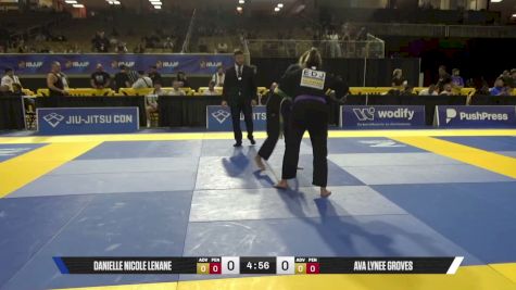 Ava Lynee Groves vs Danielle Nicole Lenane 2026 Pan Jiu Jitsu IBJJF Championship