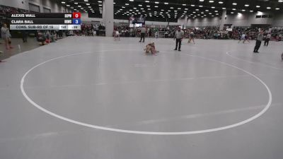 115 lbs Cons. Sub-rd Of 16 - Alexis Wall, South Central Punisher Wrestling vs Clara Ball, Big Game Wrestling Club