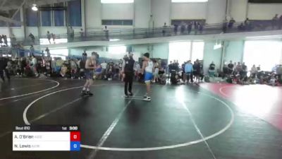144 kg Round Of 16 - Ayden O'Brien, Yucca Valley Wrestling vs Neo Lewis, Azcrosstrained