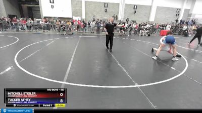 157 lbs Cons. Semi - Mitchell Stigler, Askren Wrestling Academy vs Tucker Athey, Askren Wrestling Academy