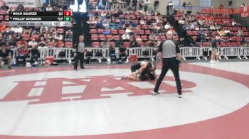 175 lbs Cons. Round 2 - Phillip Johnson, Pope Saint John Paul II Preparatory School vs Noah Anliker, Grace Christian (Franklin)