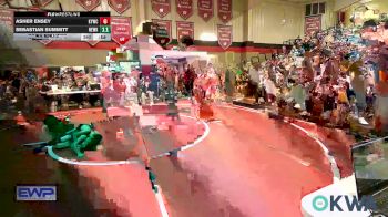 40 lbs Round Of 16 - Kyson Miller, Wagoner Takedown Club vs Riley Tarwater, Eufaula Ironheads Wrestling Club