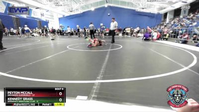 80 lbs Round 3 (4 Team) - Peyton McCall, Oklahoma Supergirls vs Kennedy Grass, OpenMats Wrestling Club