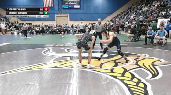 1 - 138 lbs Cons. Round 2 - Jaxton Harner, Patrick Henry (Glade Spring) vs Jeremy Burns, Bath County High School