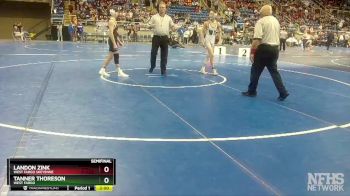 120 lbs Semifinal - Tanner Thoreson, West Fargo vs Landon Zink, West Fargo Sheyenne