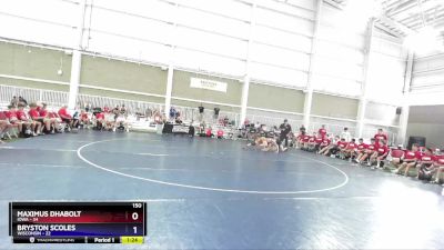 150 lbs Round 1 (8 Team) - Maximus Dhabolt, Iowa vs Bryston Scoles, Wisconsin