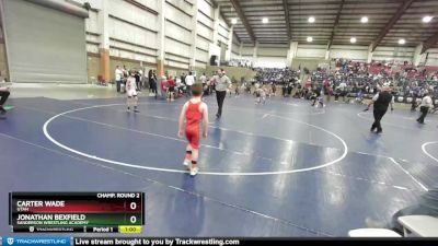 71 lbs Champ. Round 2 - Jonathan Bexfield, Sanderson Wrestling Academy vs Carter Wade, Utah