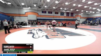 285 lbs Cons. Semi - Daniel Skold, Augustana College vs Robby Bates, North Central (IL)