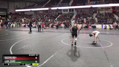 67 lbs Champ. Round 1 - Kayson Bell, Ogden`s Outlaws vs Luke Maier, SlyFox Wrestling Academy