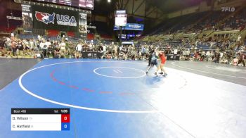 132 lbs Rnd Of 64 - Dominic Wilson, Texas vs Cash Hatfield, Iowa