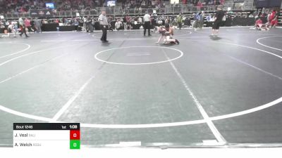 120 lbs Quarterfinal - Jayvion Veal, Salina Wrestling Club vs Austin Welch, Rogue Warrior Wrestling