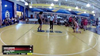 215 lbs Round 2 (8 Team) - Zach Horner, Palm Harbor WC vs Julian Perez, Wellington