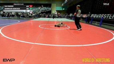 55 lbs Semifinal - Kai Parker, Alpha Elite vs Gannicus Hancock, Chickens Wrestling