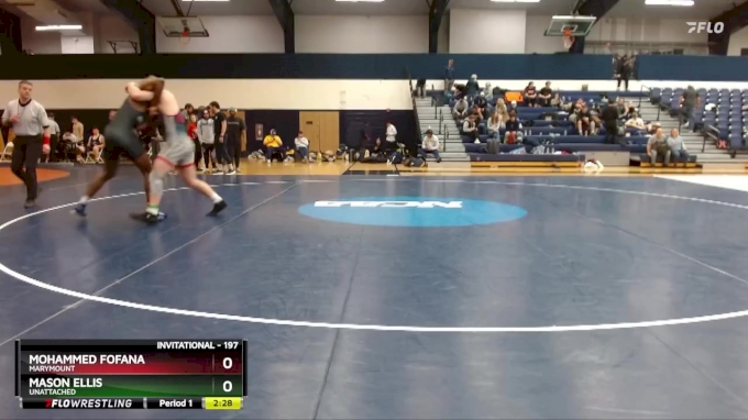 197 lbs Cons. Semi - Mason Ellis, Unattached vs Mohammed Fofana, Marymount