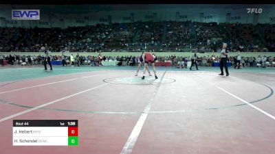 140 lbs Round Of 32 - Judd Hebert, Poteau vs Hunter Schondel, Dark Cloud Wrestling Club