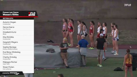 Women's 1500m, Finals 6
