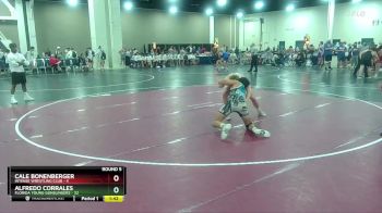 157 lbs Round 5 (6 Team) - Cale Bonenberger, Intense Wrestling Club vs Alfredo Corrales, Florida Young Gunslingers