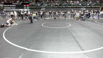 112 lbs Consi Of 8 #1 - Kellan Crowell, Apex vs Vincenzo Tullo, Bitetto Trained Wrestling