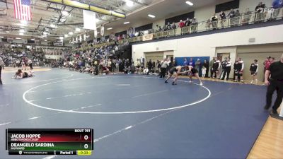 190 lbs Cons. Semi - Deangelo Sardina, Hayward vs Jacob Hoppe, Abbotsford/Colby