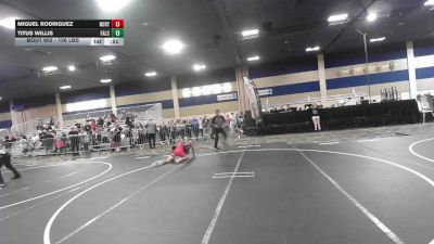 126 lbs Consi Of 32 #2 - Miguel Rodriguez, North Coast Grapplers vs Titus Willis, Falcon WC