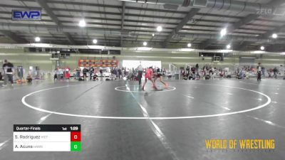 90 lbs Quarterfinal - Sophia Rodriguez, Victory Wrestling - Central WA vs Amelia Acuna, Hawkeye WC