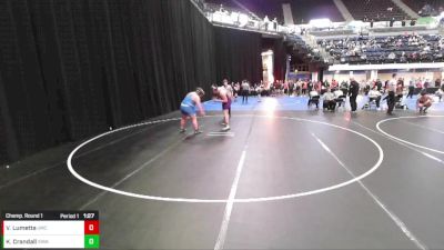7th - 8th grade - 275 Champ. Round 1 - Vincent Lumetta, USA Mat Club vs Kaleb Crandall, Iowa