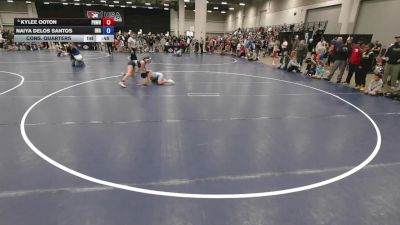 100 lbs Cons. Quarters - Kylee Ooton, Prodigy Wrestling vs Naiya Delos Santos, Invicta Wrestling Academy
