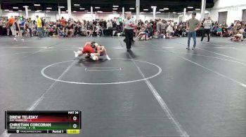 92 lbs Round 1 (4 Team) - Christian Corcoran, Team Gotcha - 2 vs Drew Telesky, Mat Warriors