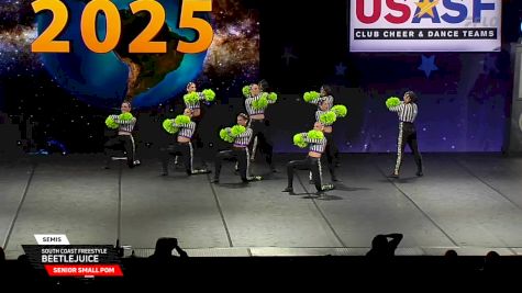 South Coast Freestyle - Beetlejuice [2025 Senior Small Pom Semis] 2025 The Dance Worlds