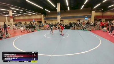 113 lbs Cons. Round 3 - David Lopez, Coppell High School Wrestling vs James Murray, 3F Wrestling