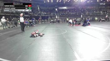 55 lbs Semifinal - Sarah Scala, Bergenfield vs Marley Lopez, Red Bank Bucs