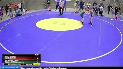 60 lbs 3rd Place Match - Ginny Clarry, Grant County Wrestling Club vs Amia Smith, Toledo Mat Club