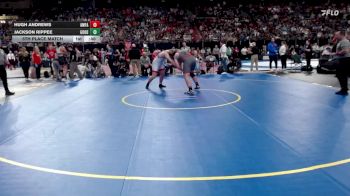 4A 215 lbs 5th Place Match - Jackson Rippee, Gooding vs Hugh Andrews, American Falls
