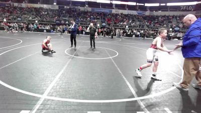 100 lbs Quarterfinal - Steele Smith, Mountain Home Flyers vs Caysen Wright, Beebe Youth Wrestling