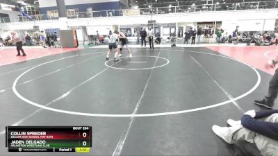 218 lbs Round 2 - Collin Spreder, Kellam High School Mat Rats vs Jaden Delgado, Arlington Wrestling Club