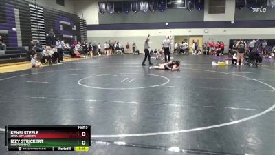 170 lbs Semifinal - Izzy Strickert, Independence vs Kensi Steele, Iowa City, Liberty