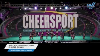 Freedom Allstar Cheer & Tumble - Purple Reign [2024 L3 Senior Coed - D2 - Medium Day 2] 2024 CHEERSPORT National All Star Cheerleading Championship