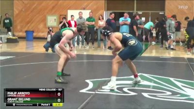 157 lbs Semifinal - Philip Arroyo, Lemoore College vs Grant Eklund, Cuesta College