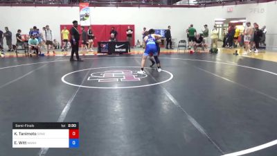 55 kg Semifinal - Kody Tanimoto, Spartan Mat Club vs Ezekiel Witt, Manhattan Regional Training Center (MRTC)