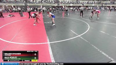 175 lbs Quarterfinal - Rhys Rowley, Guerrilla Wrestling Club vs Walker Nykanen, Wisconsin