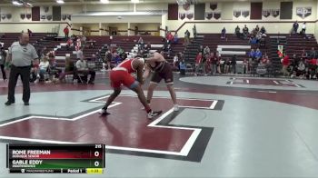 215 lbs Cons. Round 1 - Rome Freeman, Dubuque Senior vs Gable Eddy, Independence