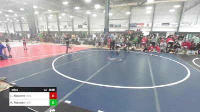 46 lbs Round Of 16 - Lily Navarro, Legacy Elite vs Knox Massey, Crater Mat Club