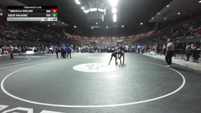 105 lbs Round Of 16 - Mikayla Weller, Bakersfield Christian vs Ezlie Valadez, Porterville