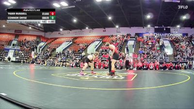 285 lbs Quarterfinals (8 Team) - Tiger Russell, St Louis HS vs Connor Ortiz, Charlevoix HS