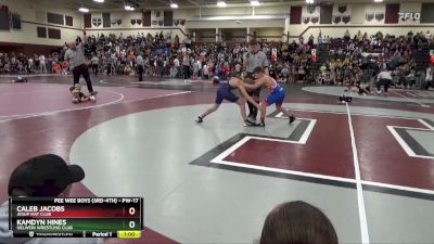 PW-17 lbs Round 3 - Caleb Jacobs, Jesup Mat Club vs Kamdyn Hines, Oelwein Wrestling Club