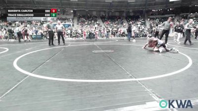 76 lbs Round Of 16 - Makenya Carlton, Duncan Demon Wrestling vs Trace Smallwood, Dark Cloud Wrestling Club