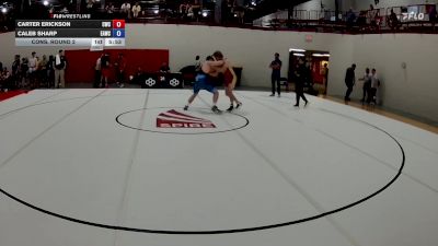 97 kg Cons. Round 2 - Carter Erickson, Cougar Wrestling Club vs Caleb Sharp, Eagle WC