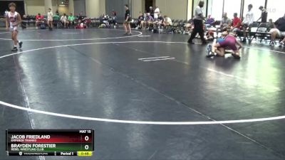 100 lbs Cons. Round 2 - Jacob Friedland, Emperor Trained vs Brayden Forestier, Rebel Wrestling Club